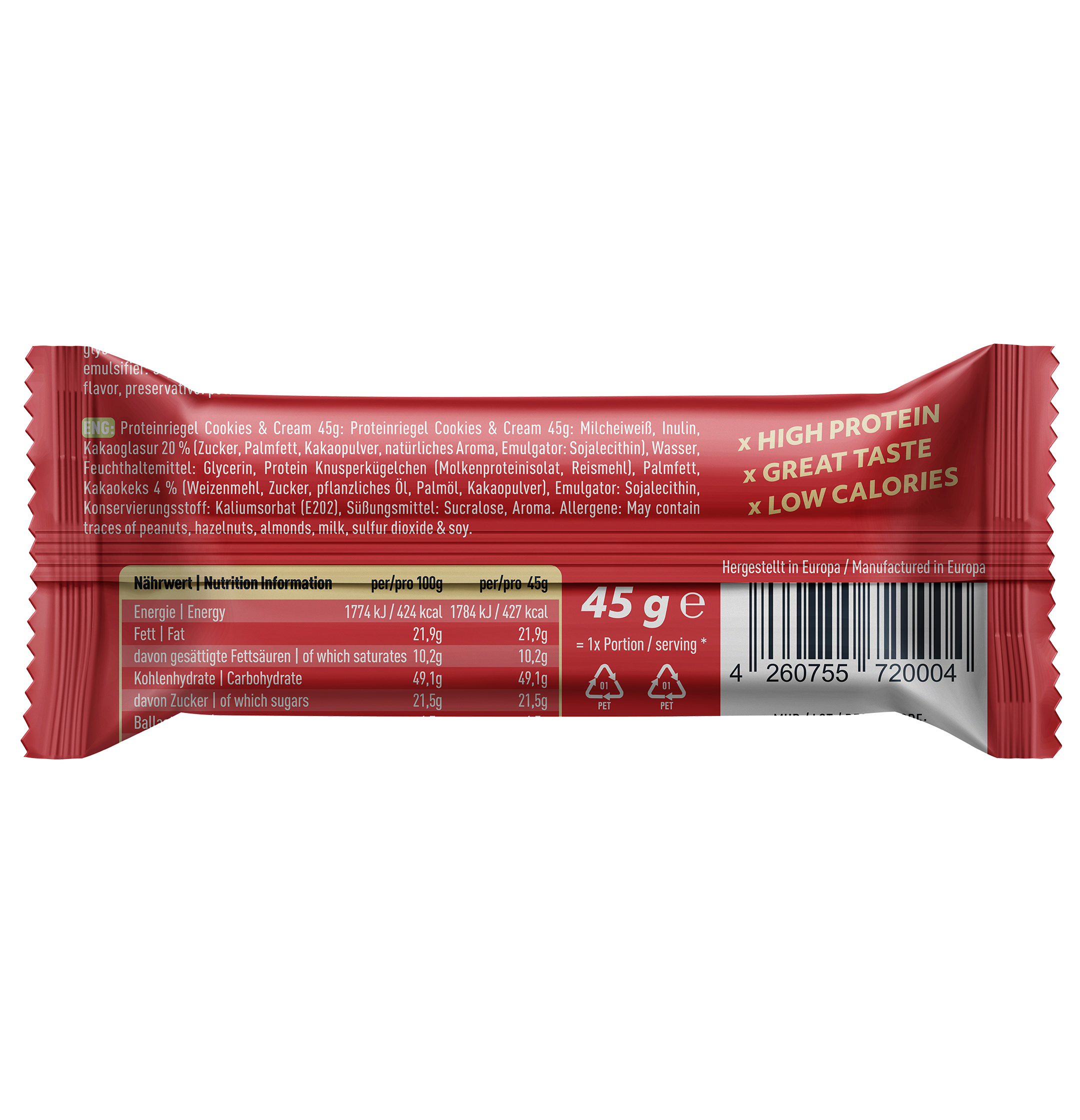 Burly | Banana| 20x45g | Protein Riegel