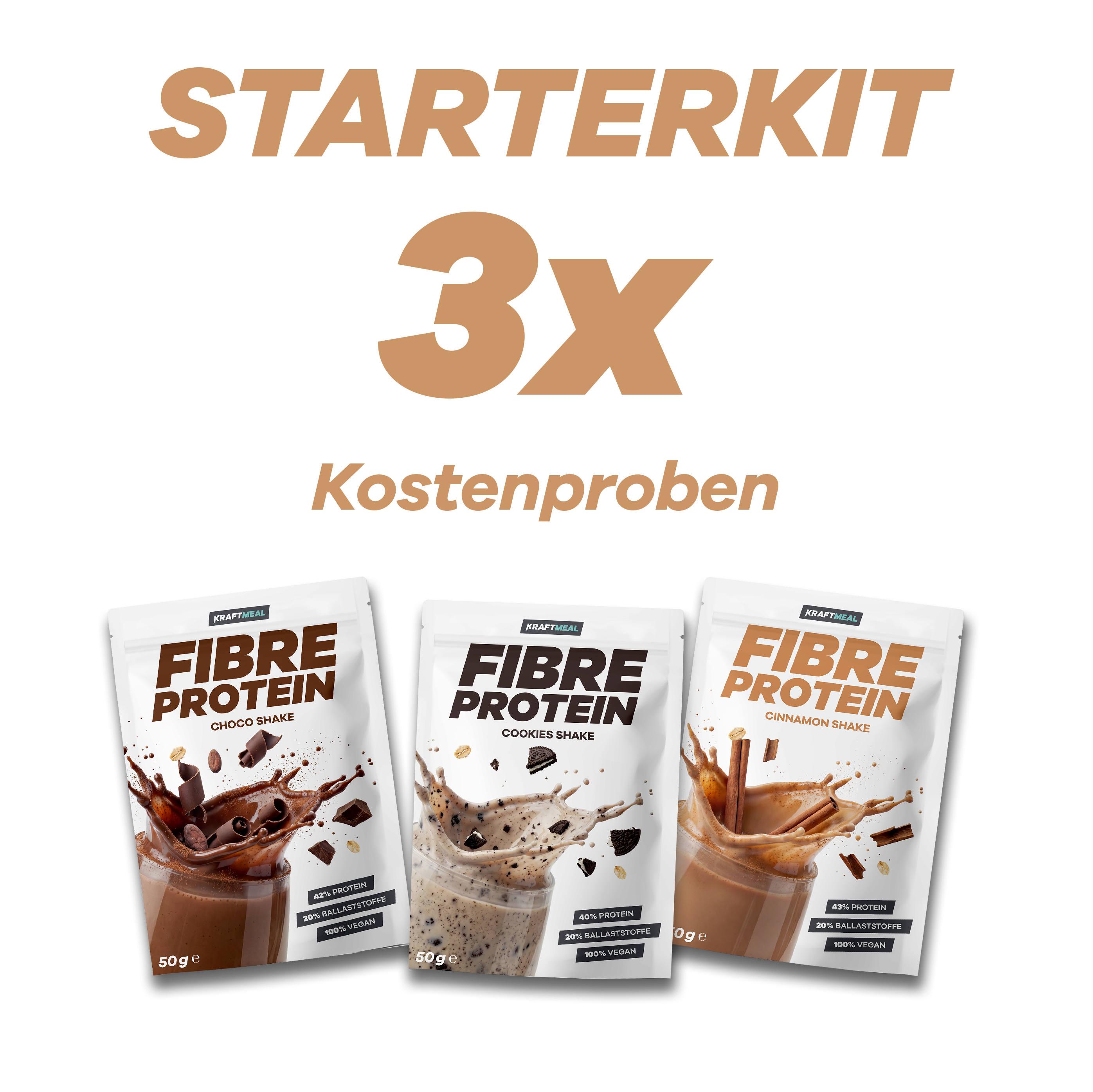 Fibre Protein Shake Kostprobe 3x