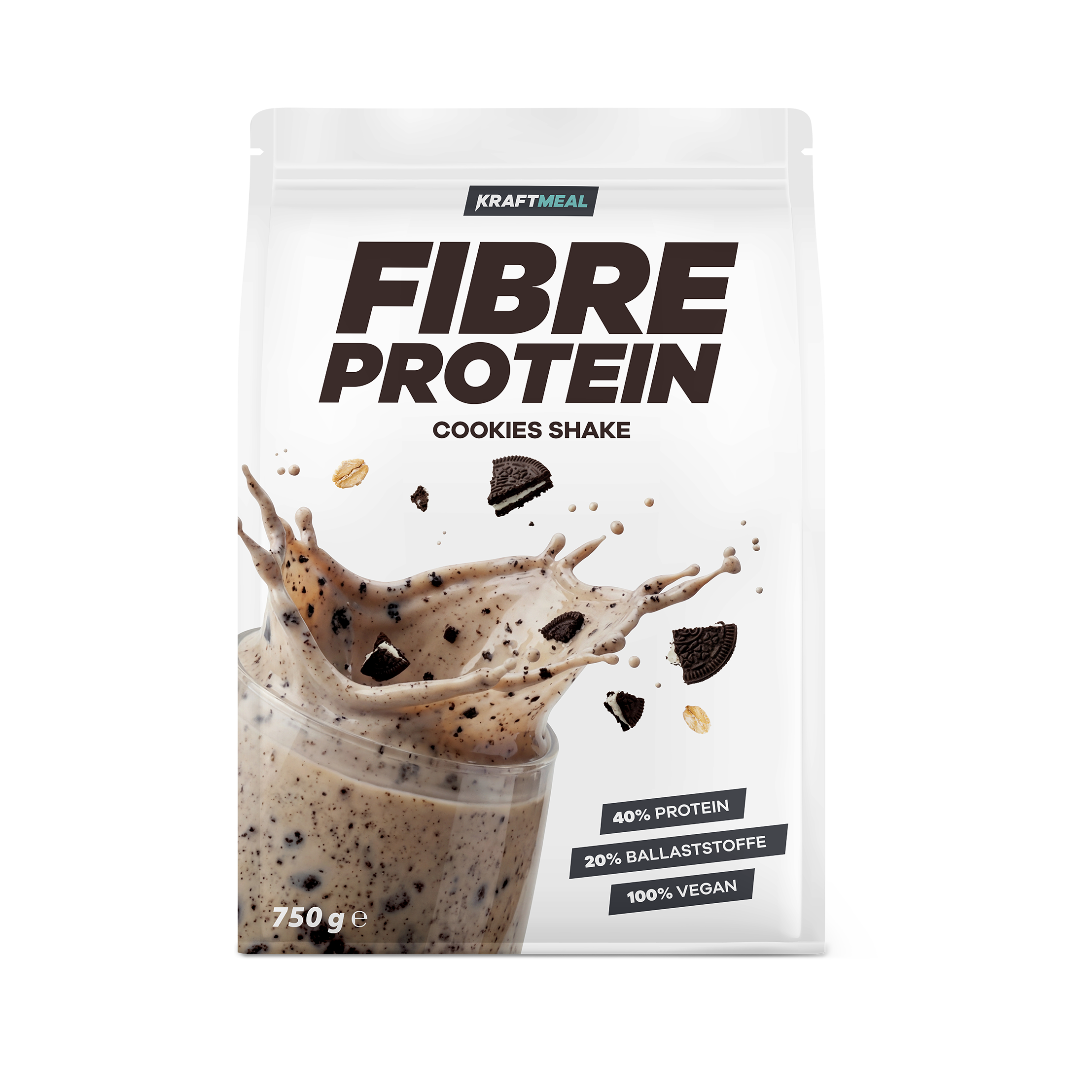 Kraftmeal | Fiber Protein Shake | Cookies | 750g