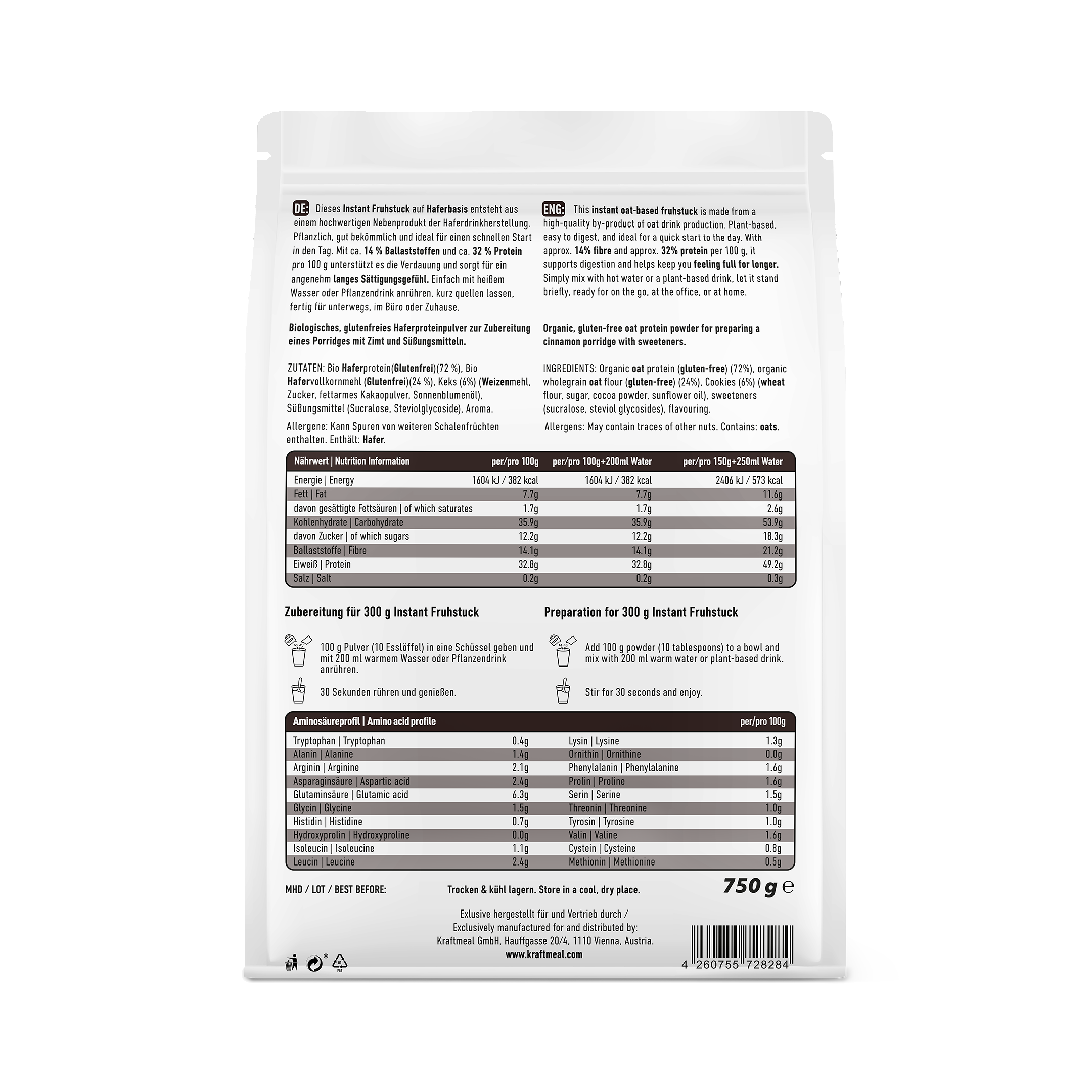 Kraftmeal | Instant Fruhstuck | Cookies | 750g